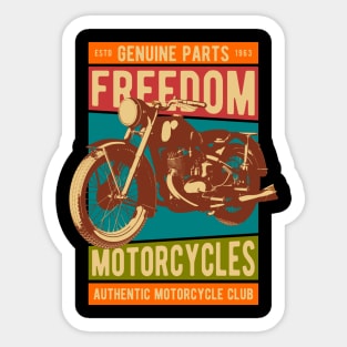 Motorcycle freedom custom garage Sticker